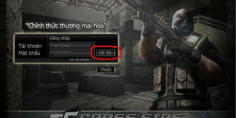 Quá trình đăng nhập Đột Kích tại cổng game